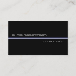 Black White Blue Light Attractive Business Card