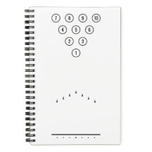 Black & White Bowling Lane Reference Diagram 