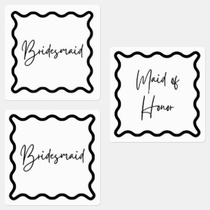 Black & White, Bridesmaid & Maid of Honour