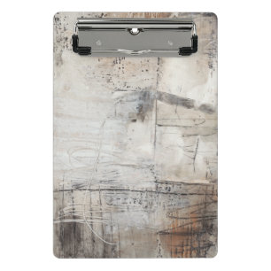 Black White & Bronze Mini Clipboard
