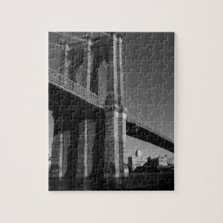 Black & White Brooklyn Bridge Jigsaw Puzzle