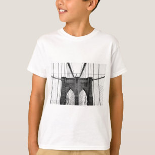 Black White Brooklyn Bridge New York T-Shirt