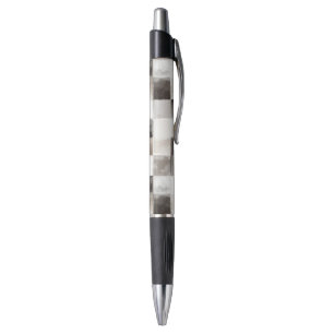 Black White Brown Squares Pen