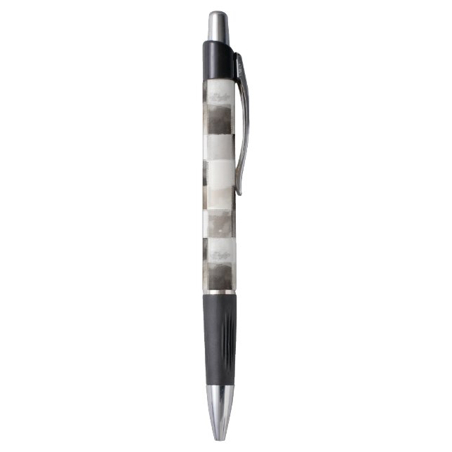 Black White Brown Squares Pen (Bottom (Vertical))
