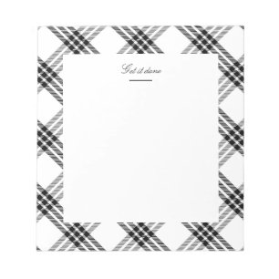 Black & White Buffalo Check Notepad