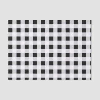 Black & White Buffalo Check Tissue Paper