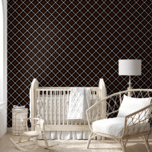 Black & White Buffalo Gingham Plaid Grid Patterns Wallpaper