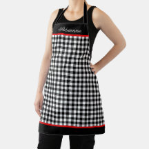 Black & White Buffalo Plaid Personalized