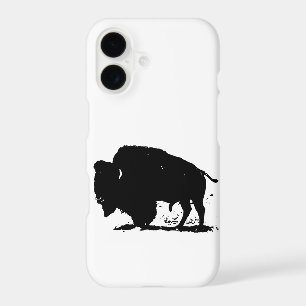 Black & White Buffalo Silhouette iPhone 7 Case