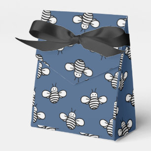 Black & White Bumble Bee Favor Box
