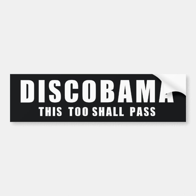 Black & White Bumper Sticker (Front)