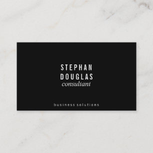 Black   White Business Card