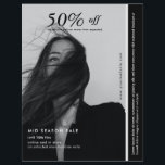 Black & White Business Flyer<br><div class="desc">Modern, minimalist black and white flayer. Select the ''Edit using Design Tool'' to customize the design further.
*recommended to edit using your computer</div>