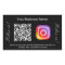 Black white business name qr code instagram