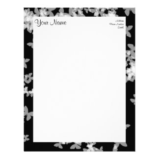 Butterfly Letterhead, Custom Butterfly Letterhead Templates