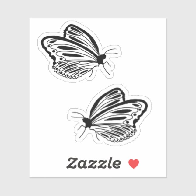 Black White Butterfly (Sheet)