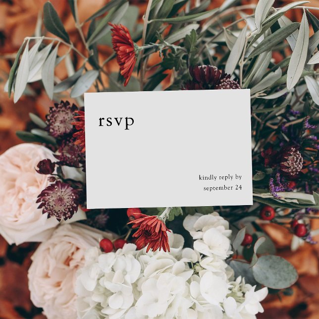 Black & White Calligraphy 9 with Meal RSVP (Creator Uploaded)