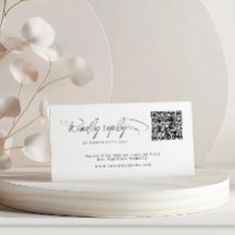 Black & White Calligraphy Modern QR Code