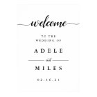 Black & White Calligraphy Wedding Welcome