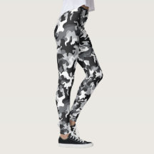Black & White Camo design leggings