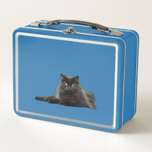 Black & White Cat Duo Metal Lunchbox 