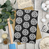 Black White Celtic Knotwork Circle Symbol
