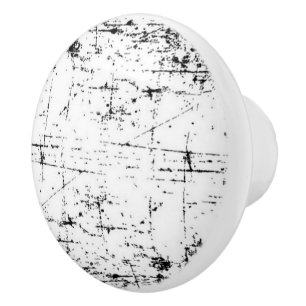Black & White Ceramic Pull Knob