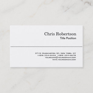 Black & White Charming Script Business Card