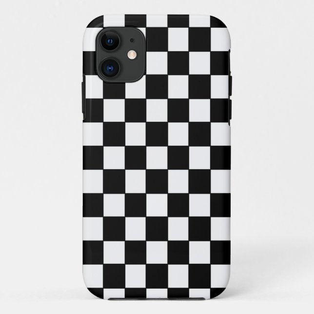 Black White Checked - iPhone 5 Case (Back)