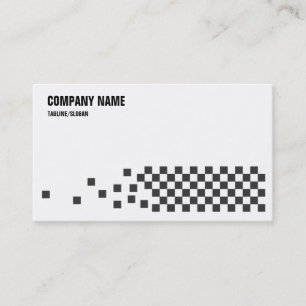 Black & White Checks Business Card