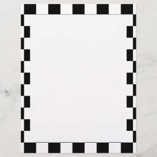 Black & White Chequerboard Background Flyer