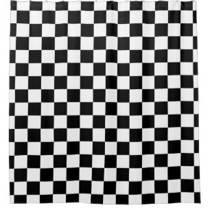 Black White Chequerboard Chequered Checked Check