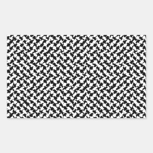 Black White Chequered Board Sticker