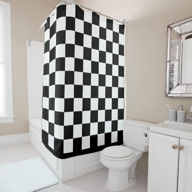 Black & White Chequered Pattern (In Situ)