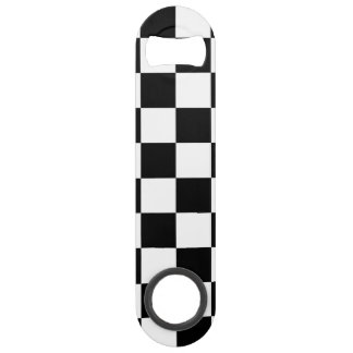 Black & White Chequered Pattern Bar Key