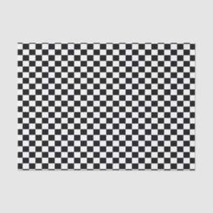 Black & White Chequered  Tissue Paper