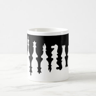 Black & White Chess Pieces Coffee Mug