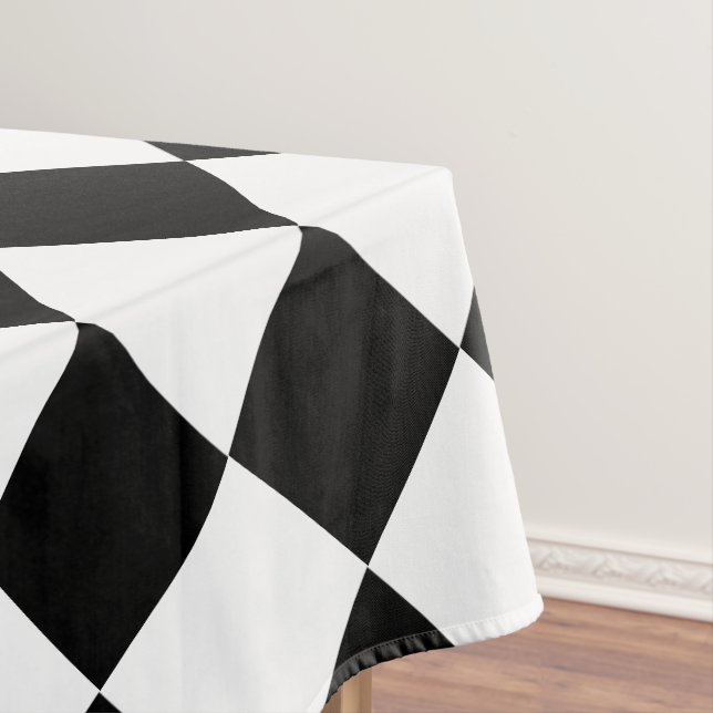 Black White Chess Tablecloth (In Situ)