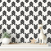 Black & White Chevron Arrow