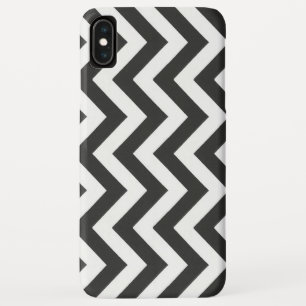 Black White Chevron iPhone XS Max Case