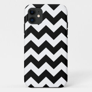 Black White Chevron Stripes iPhone 5 Case