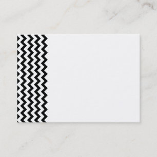 Black White Chevrons Business Card