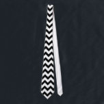 Black White Chevrons Tie<br><div class="desc">graphic design</div>