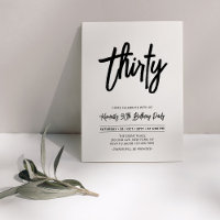 Black & White | Chic Thirty 30th Birthday Party