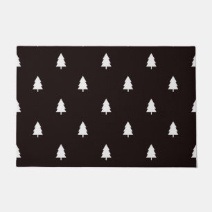 Black & White Christmas Decor, Men Women Kids Doormat
