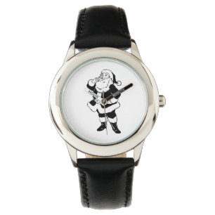 Black & White Christmas Santa Watch
