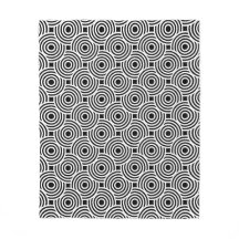 Black White Circle Ring Disc Spider Op-Art Pattern