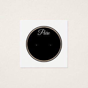 Black White Circle Stud Earring Display Holder
