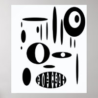 Black & white Cirkel Talk