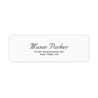 Black & White Classical Handwriting Plain Elegant